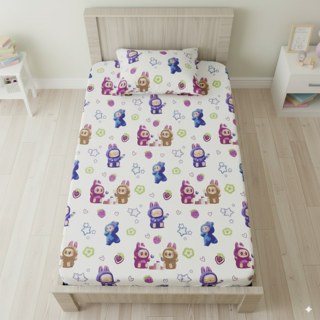 100% Cotton Kids Bedsheets(شرشف مغيط)
