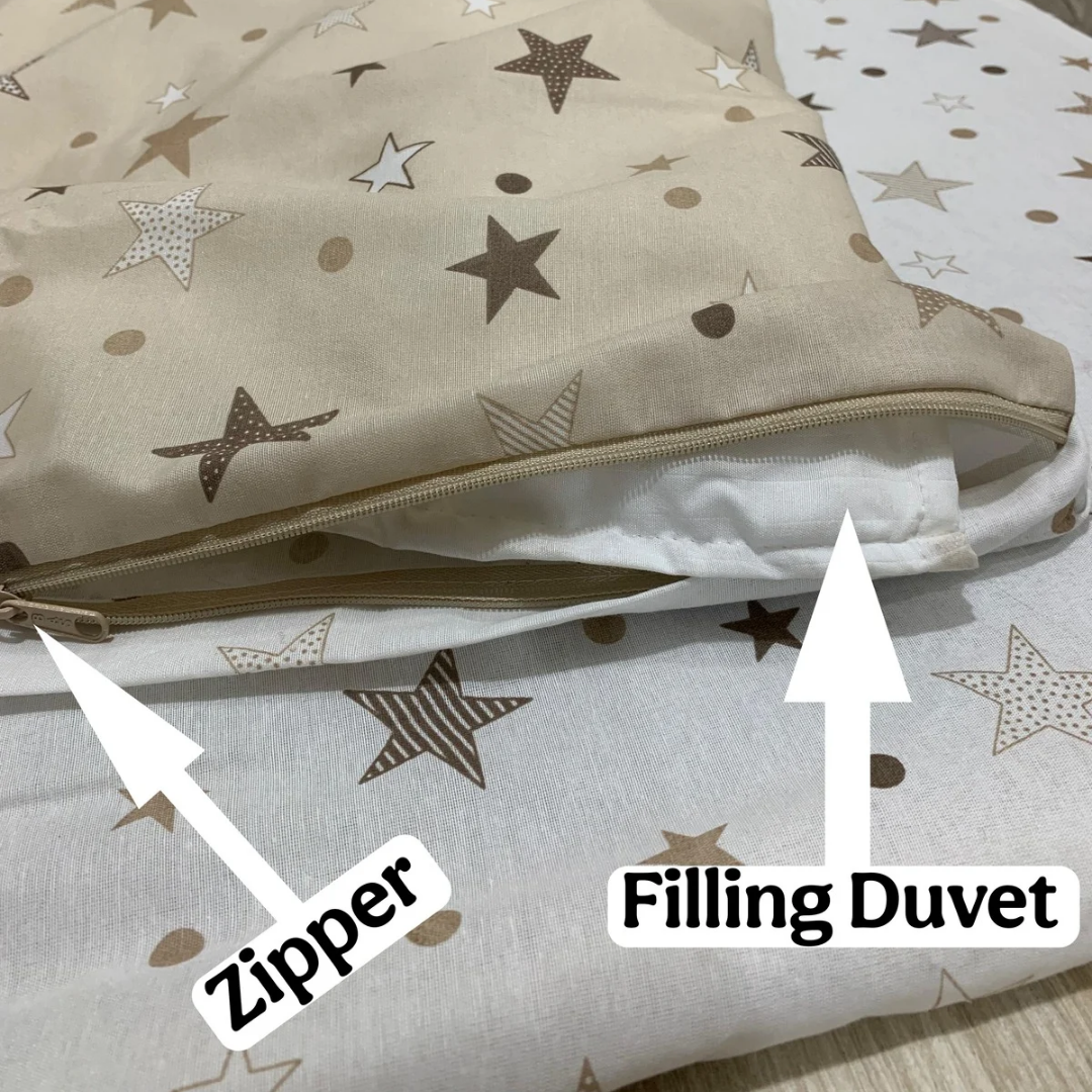 Polycotton stars duvet set cover (طقم ملاحف)