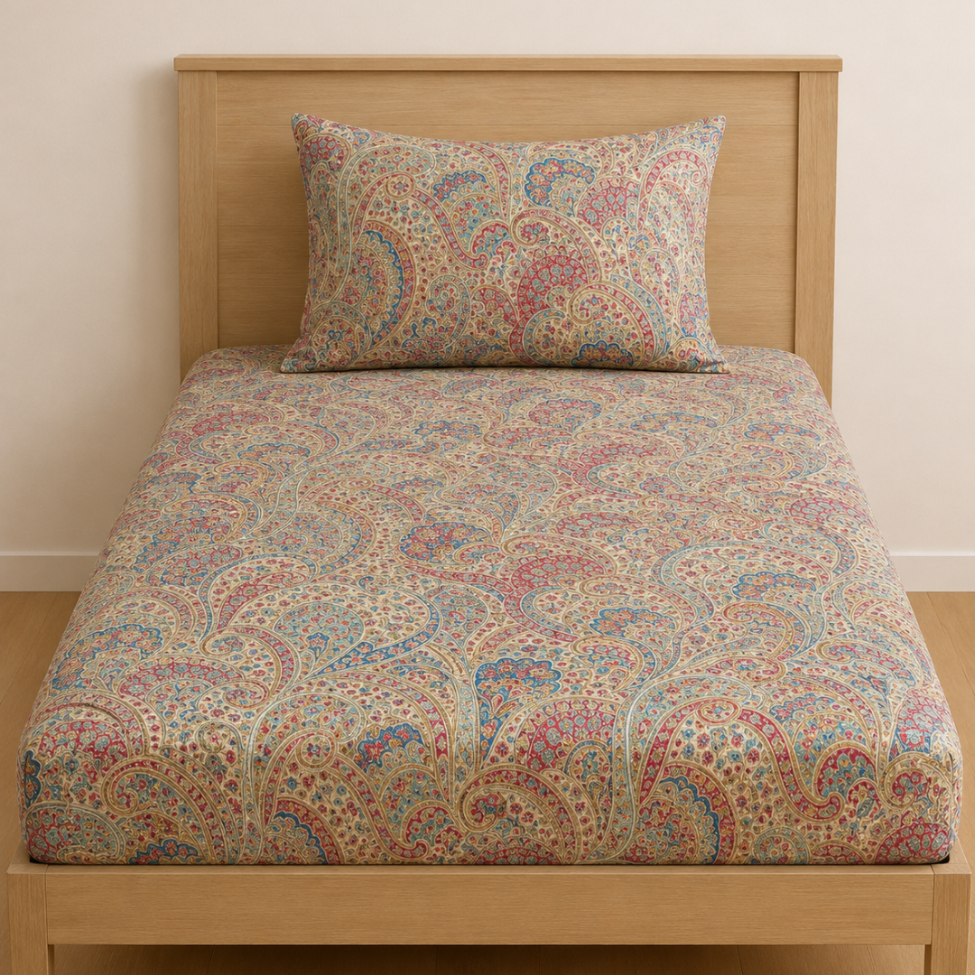 Cotton 100% Bedsheet (شرشف مغيط)