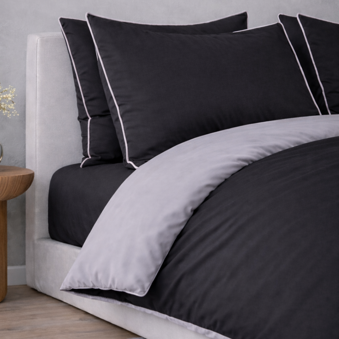 100% Cotton Midnight Edge Bedset(طقم ملاحف)