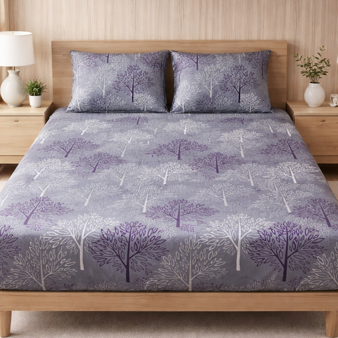 Purple Tree Bedsheet (شرشف مغيط)