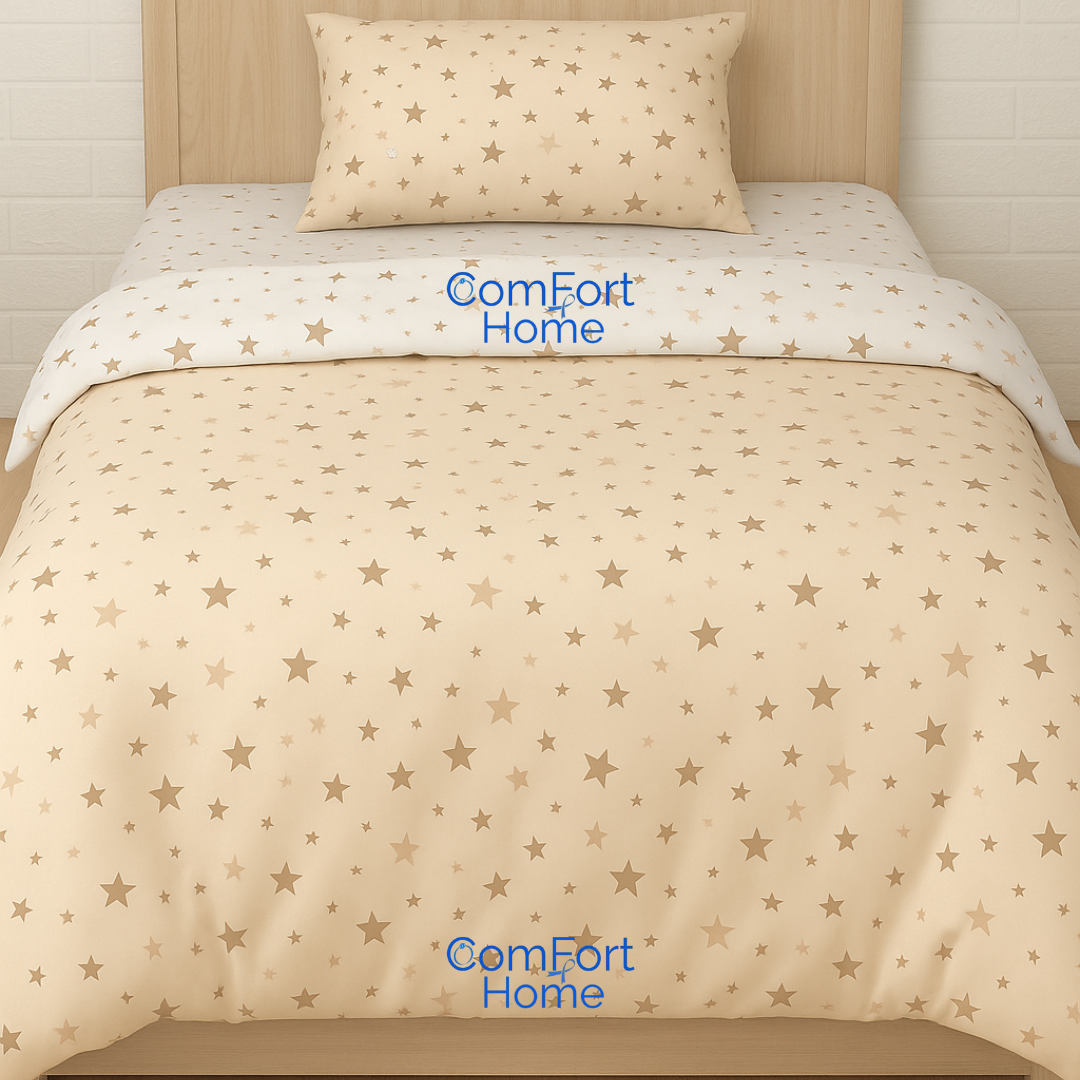 Polycotton stars duvet set cover (طقم ملاحف)
