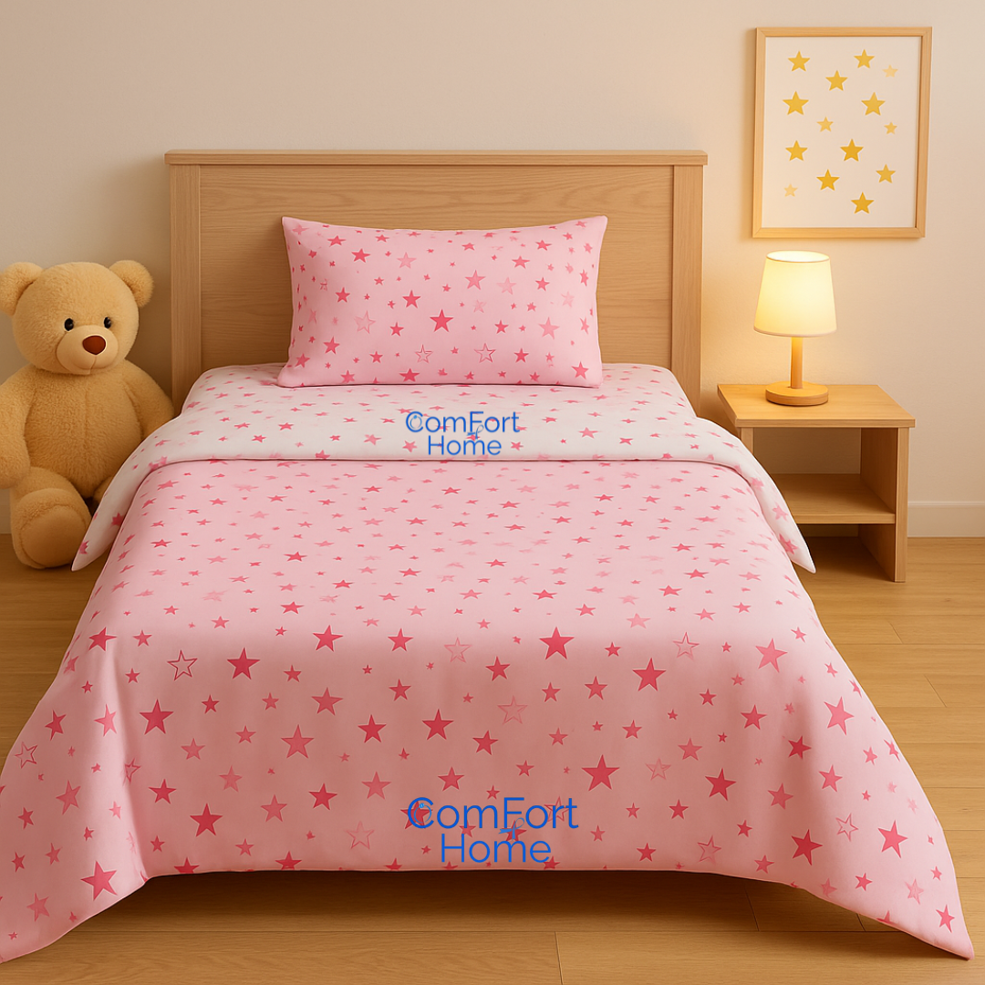 Polycotton stars duvet set cover (طقم ملاحف)