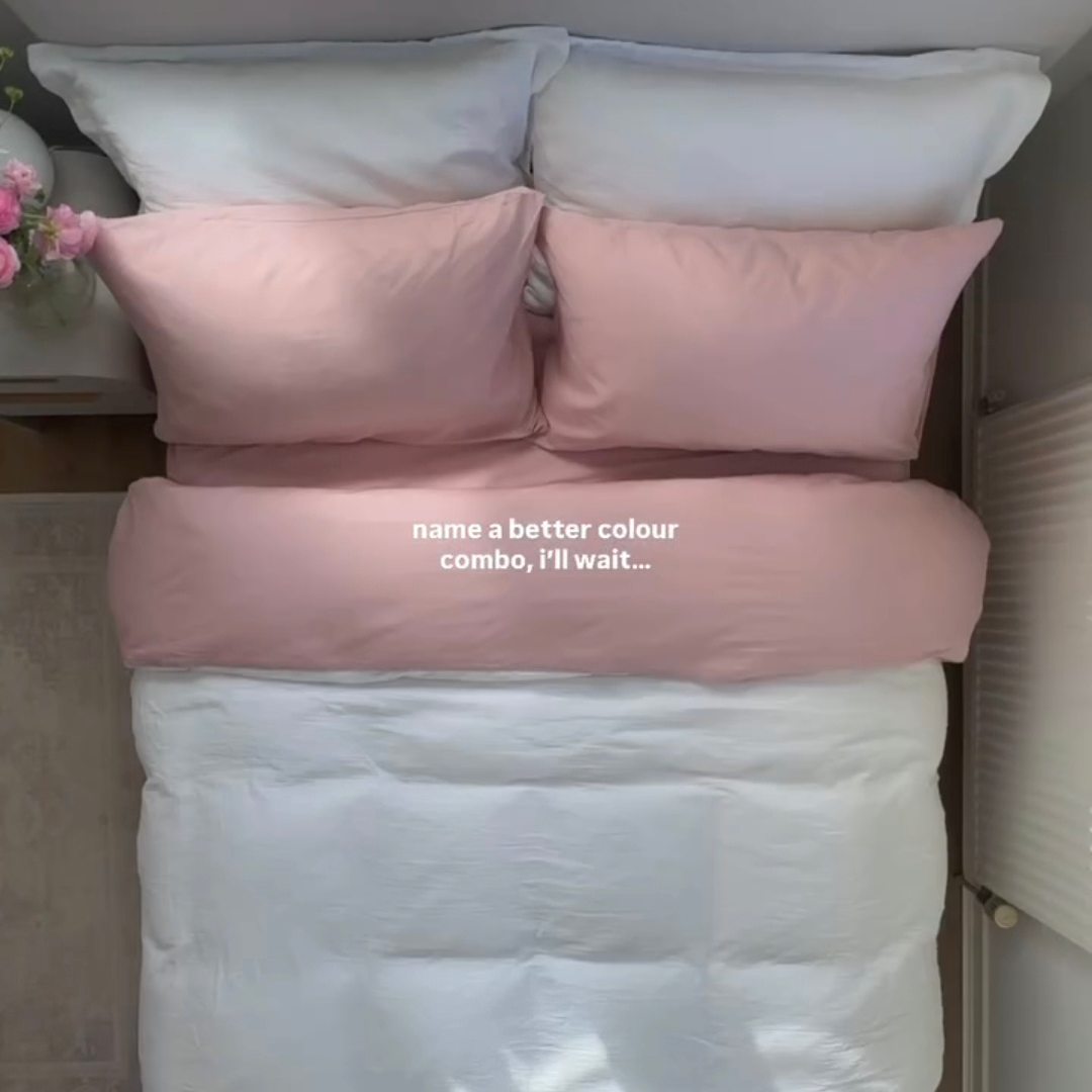 Rosy Dream 100% cotton bedset(طقم ملاحف)