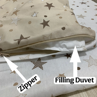 Polycotton stars duvet set cover (طقم ملاحف)