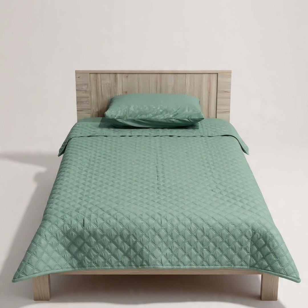Plain Aqua bedspread