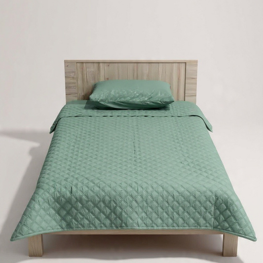 Plain Aqua bedspread
