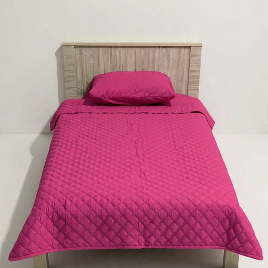 Plain Fushia bedspread