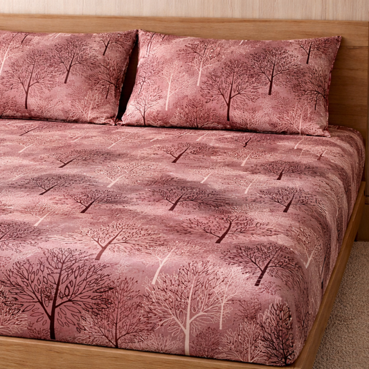 Bordeaux tree bedsheet (شرشف مغيط)