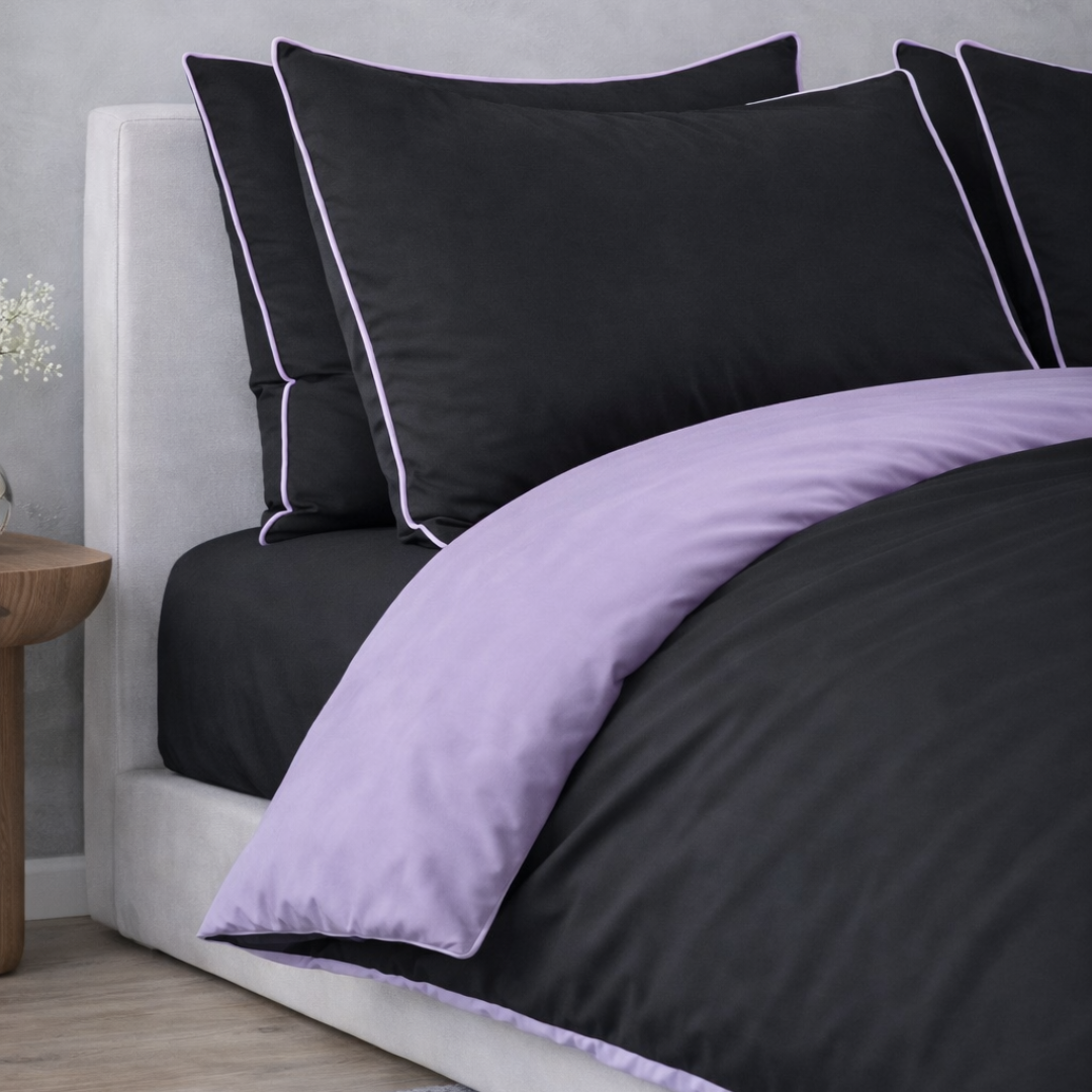 100% Cotton Midnight Edge Bedset(طقم ملاحف)