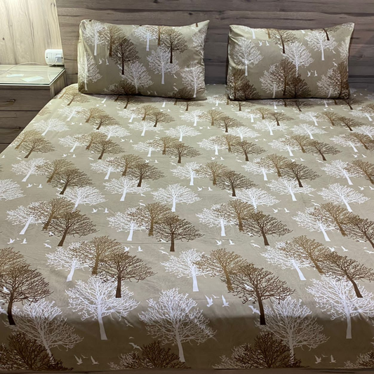 Autumn print bedsheet (شرشف مغيط)